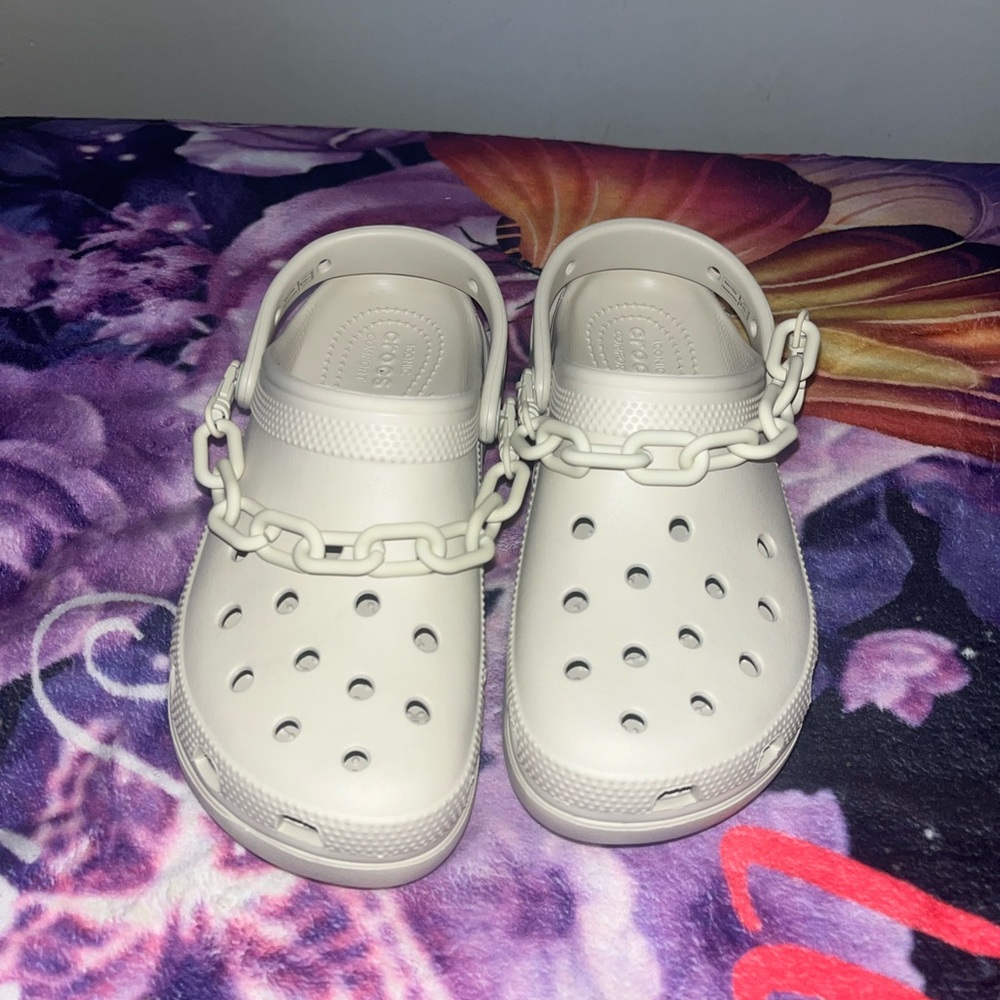 Nude Chang Platform Crocs